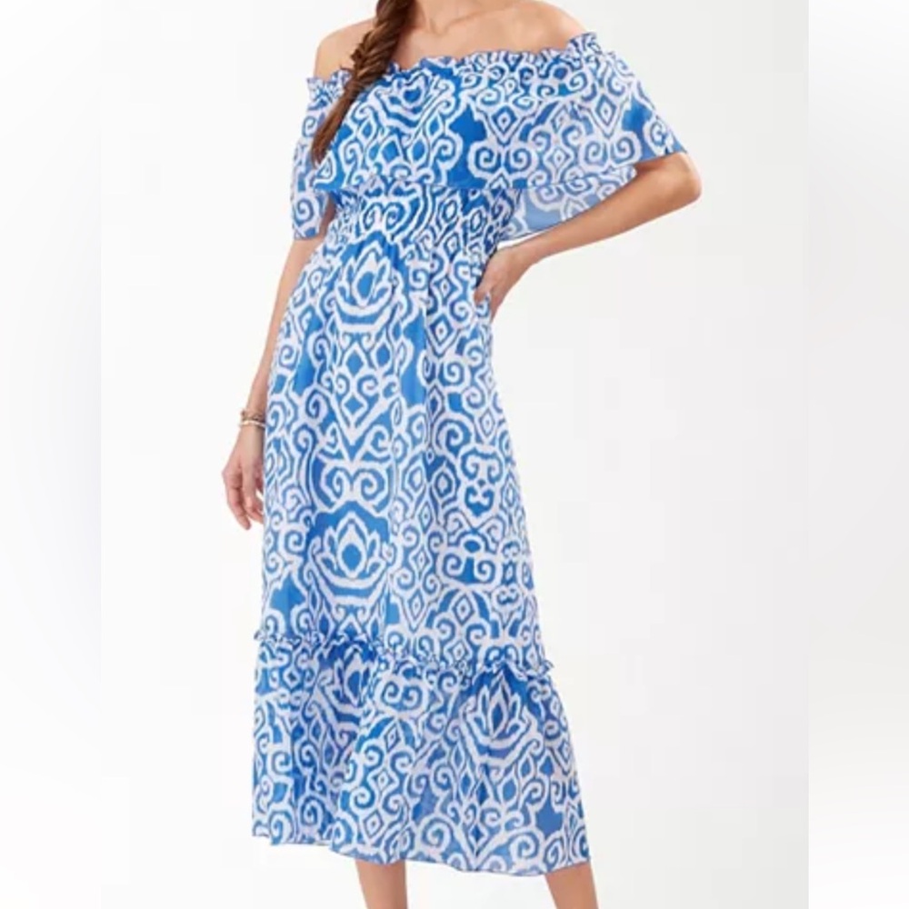 Tommy Bahama Blue and White Dress